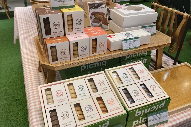 피크니크 포장 디저트