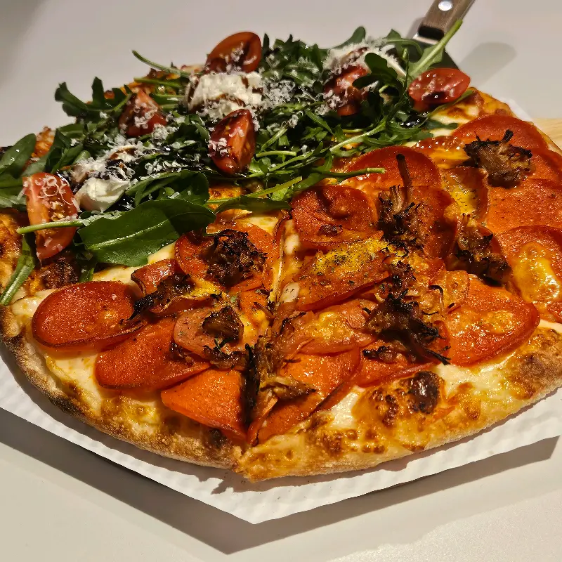 콘 쉬림프 피자