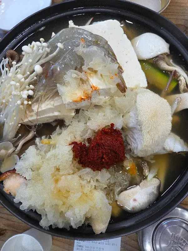 푸짐한 두부전골