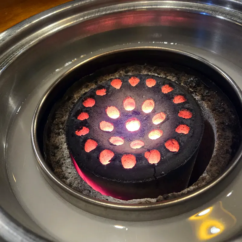 연탄 화로의 모습