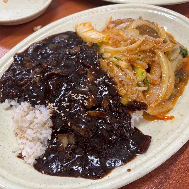 소림각 짜장면과 볶음밥