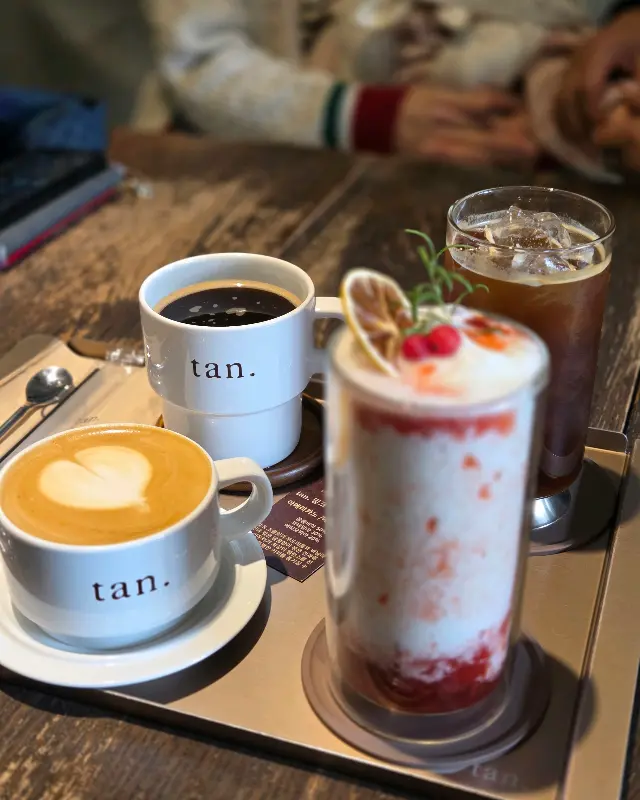 다양한 음료 메뉴