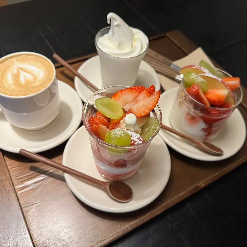 다양한 디저트 메뉴