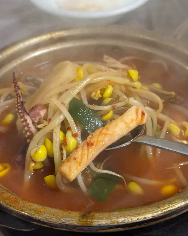 냉삼 한 상 차림