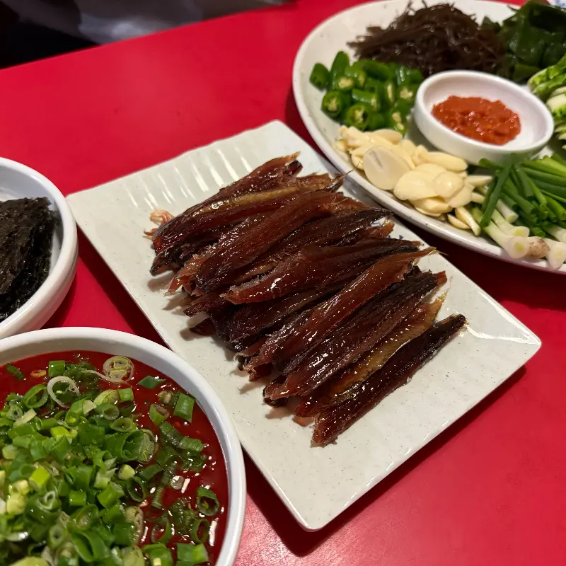 과메기 한 상 차림