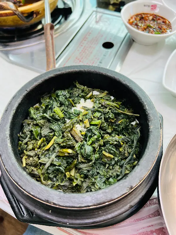 곤드레 솥밥 디테일 샷