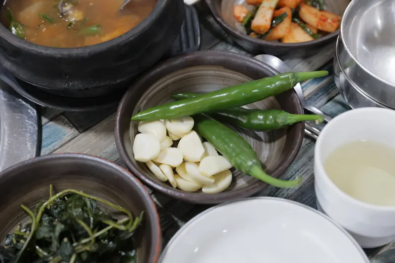 풍성한 쌈 채소