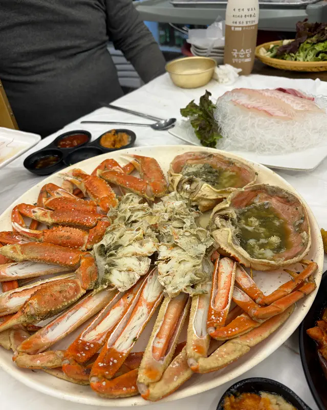 살이 꽉 찬 대게
