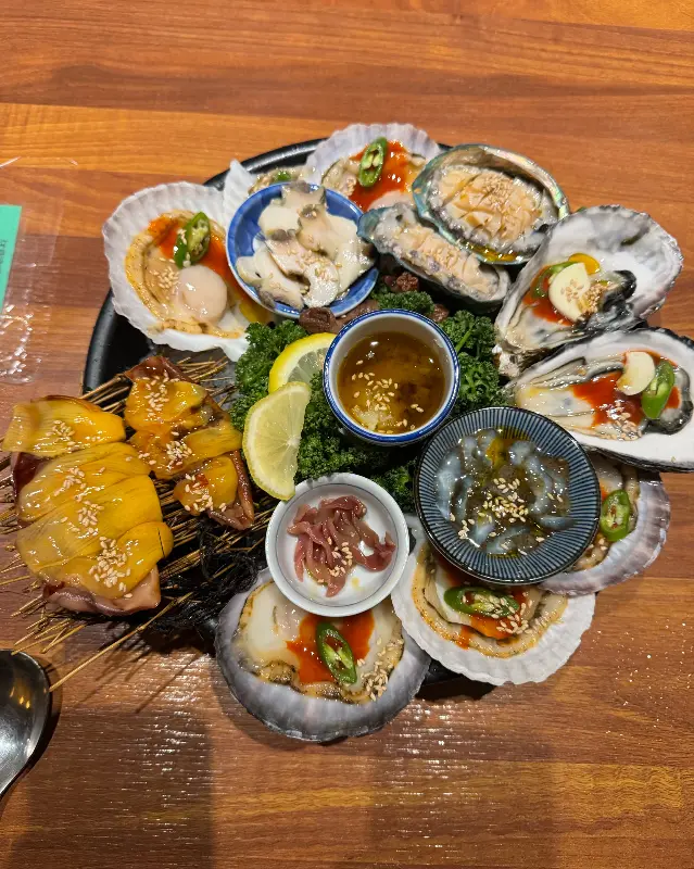 해산물 모듬 클로즈업