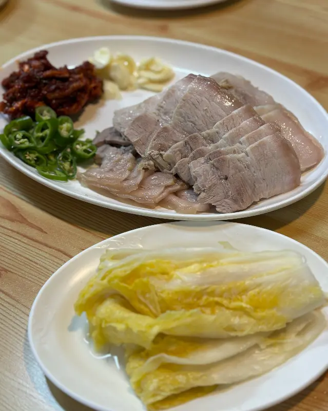 환상의 조합, 수육과 백김치