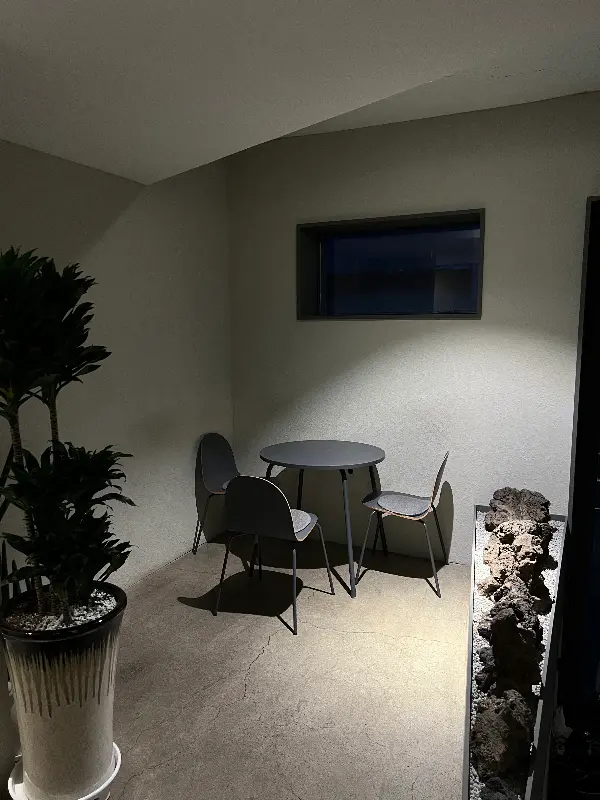 야외 테이블과 의자