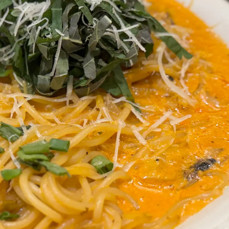 차돌박이 파스타