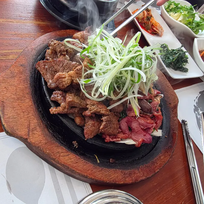 석갈비 한상차림