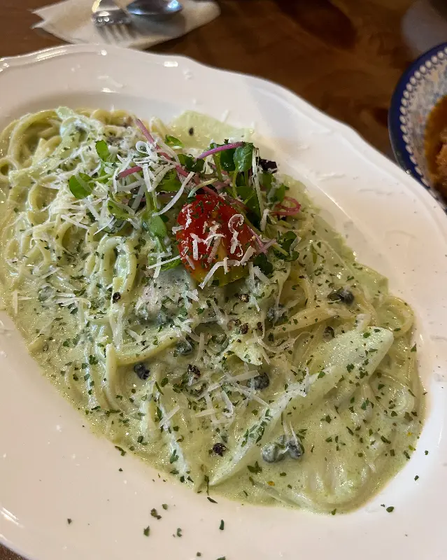 바질 크림 파스타