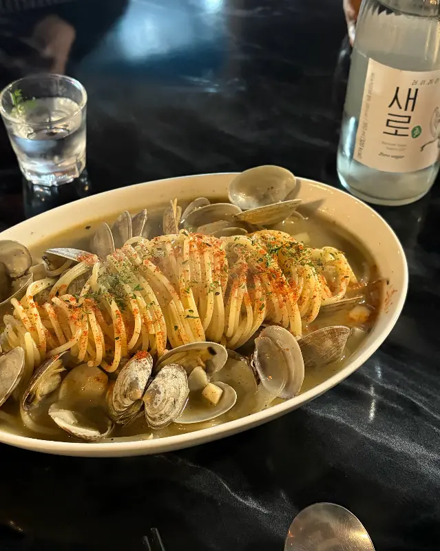 아카리 바지락 술찜 파스타