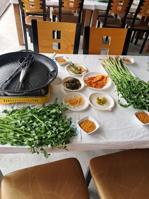 싱싱한 미나리의 모습