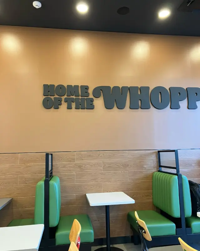 Home of the Whopper 문구