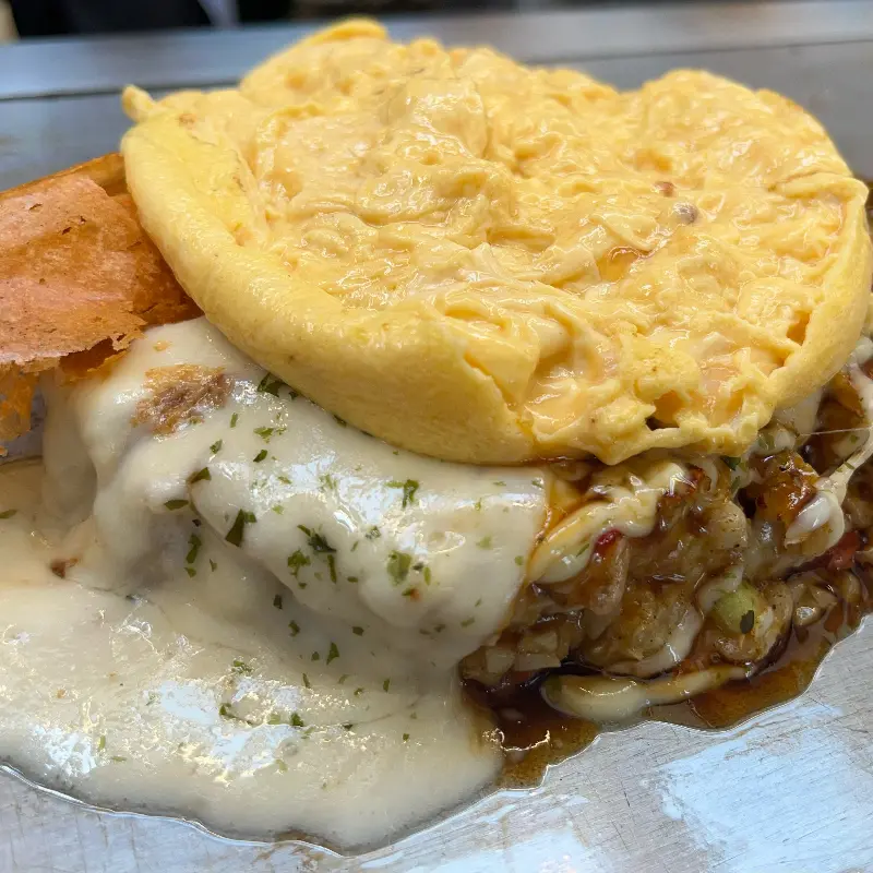 해산물과 오믈렛의 환상적인 조화, 오꼬가이센