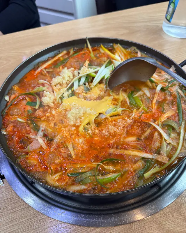 부대찌개 근접샷