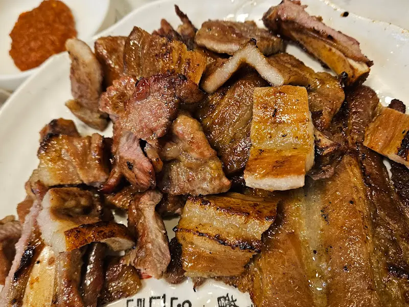 승일식당 돼지갈비 근접샷