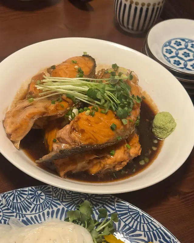 연어 가마살 조림