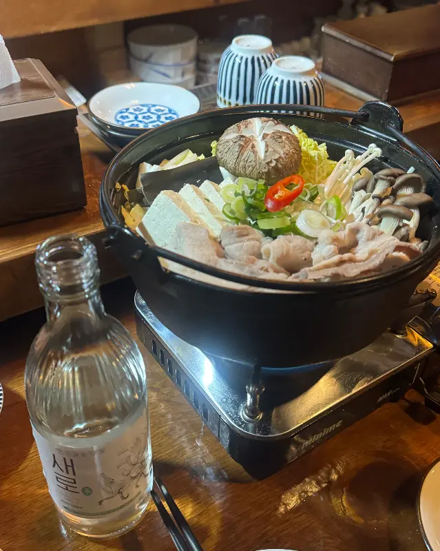 배추 삼겹 미소나베