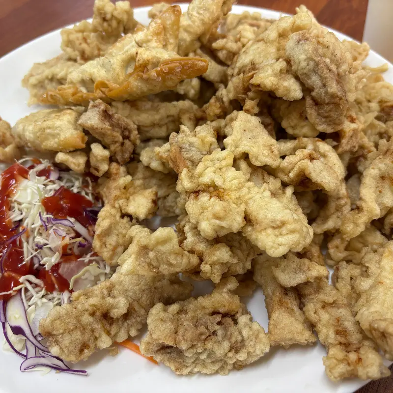 소림각 탕수육 근접샷