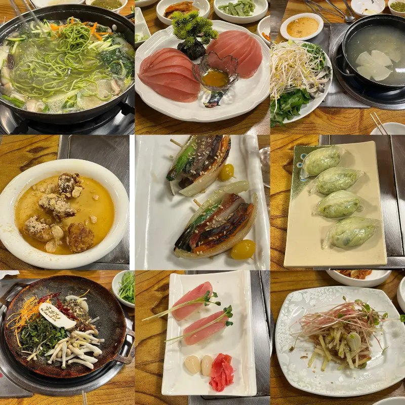 삿갓촌 코스요리 모듬 사진