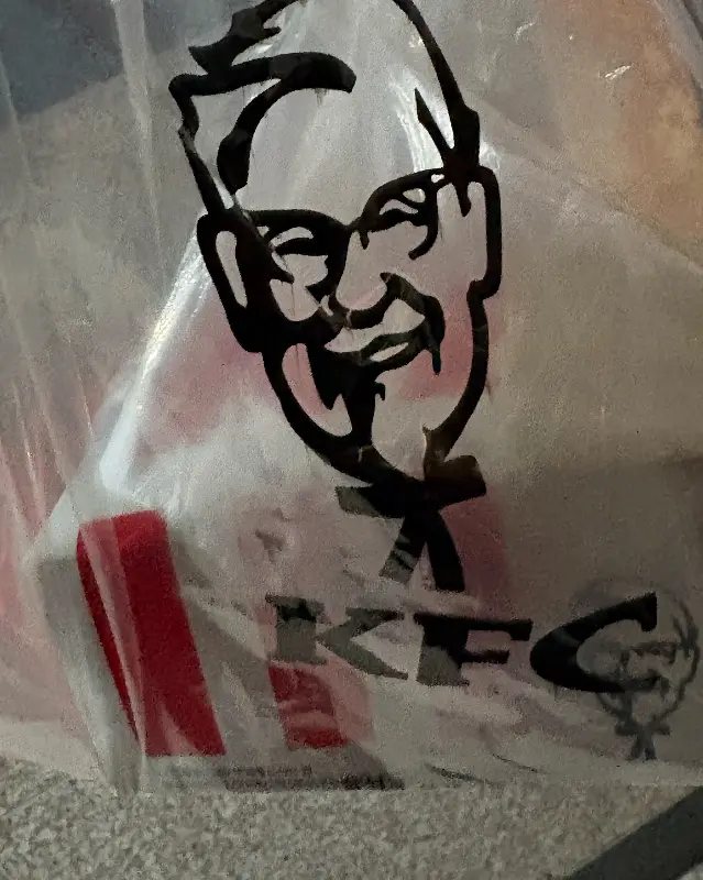 KFC 포장 비닐봉투