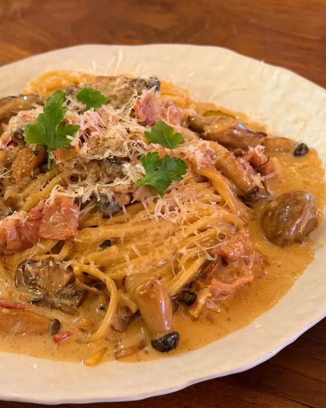 포르치니 버섯 크림 파스타