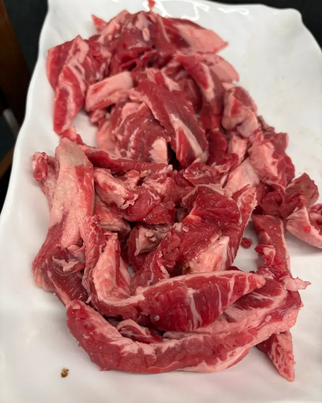 신선함이 눈으로 보이는 소갈비살