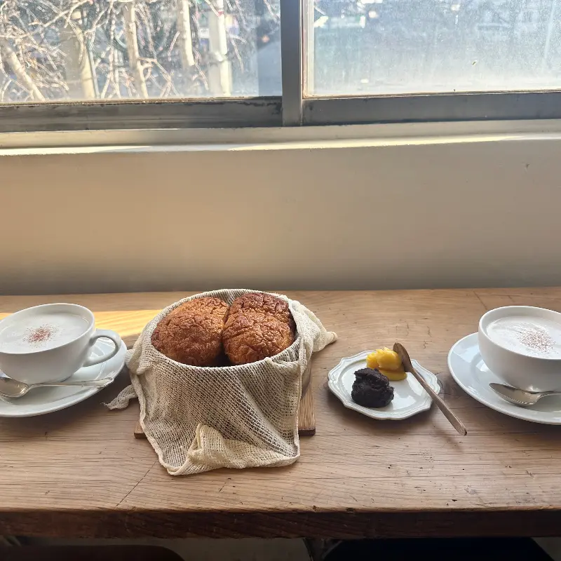 스팀 식빵 세트와 단밤 오레