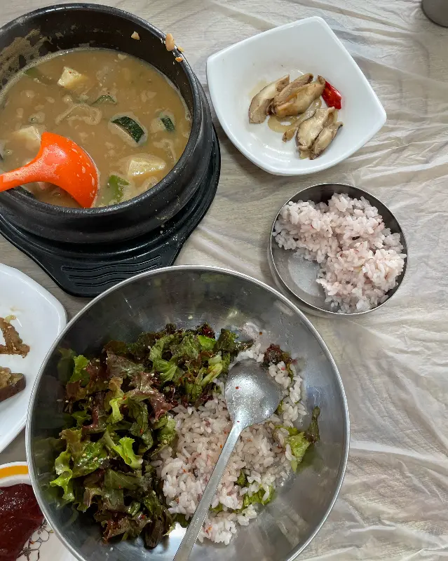 청국장과 비빔밥의 환상적인 조화