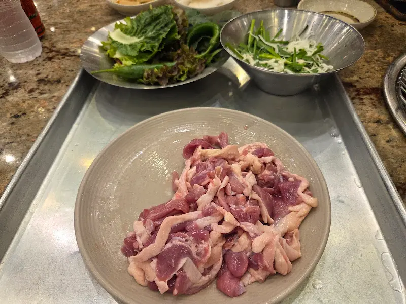 신선한 쌈 채소