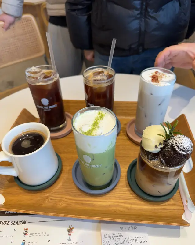 다양한 음료 메뉴