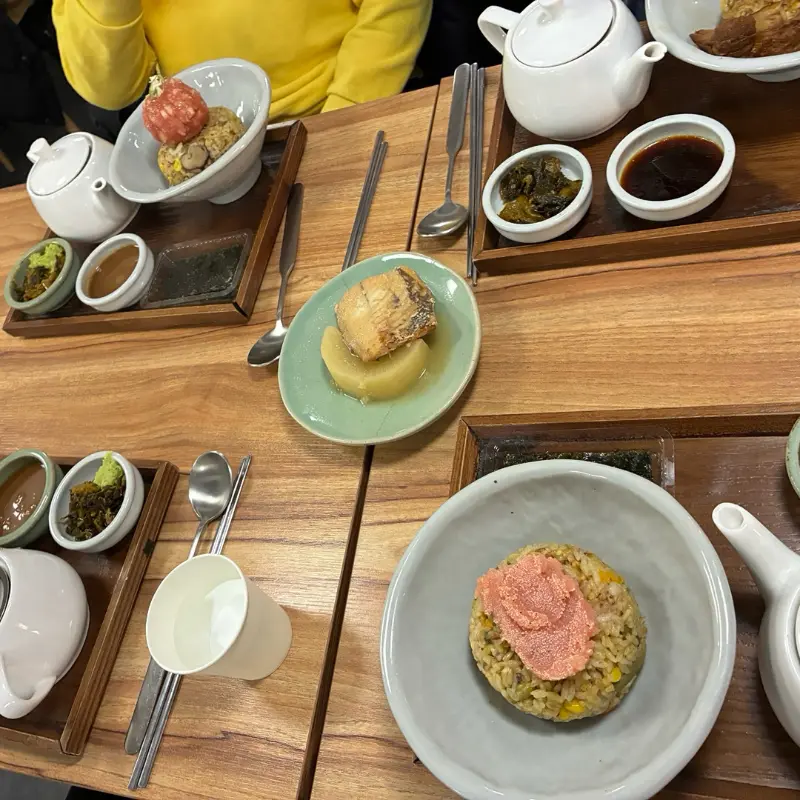 오차즈케와 미소사바 정식