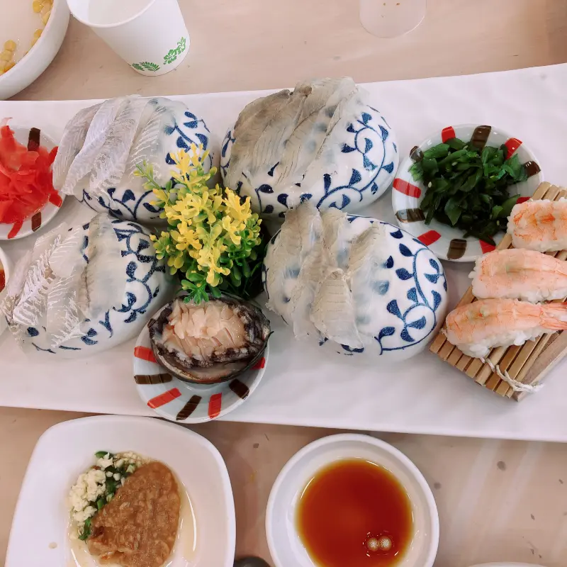 신선한 해산물 모둠