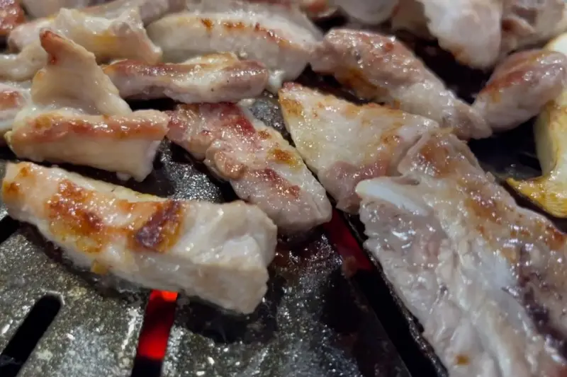 해심가든 돼지생갈비 구이