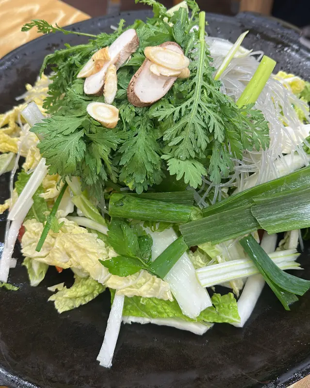 푸짐하게 담긴 채소