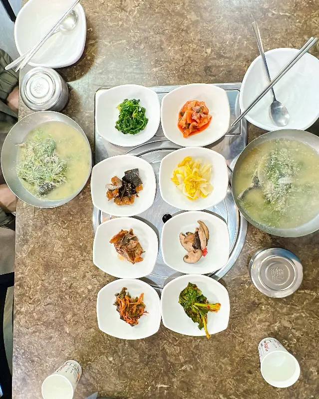 미마지식당 전체 상차림