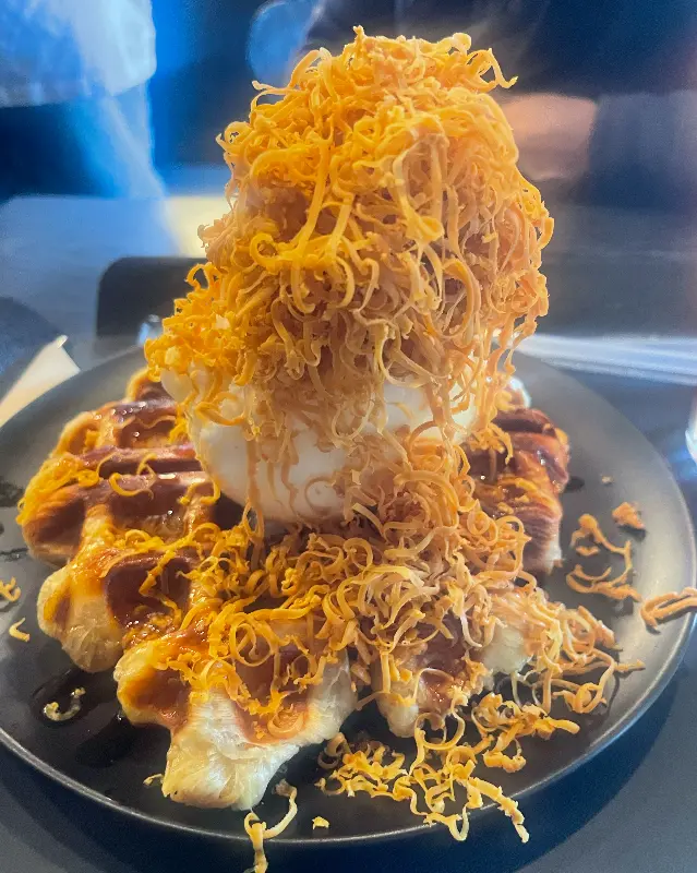 비주얼 최강 브라운치즈 크로플