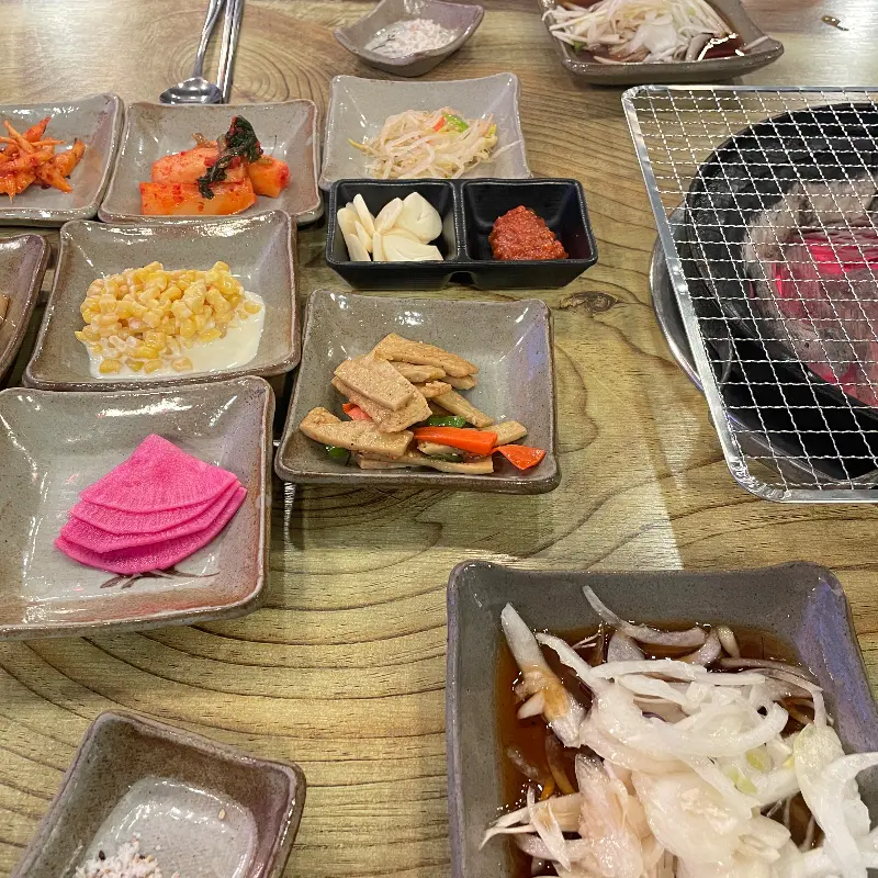 숯불과 갈매기살