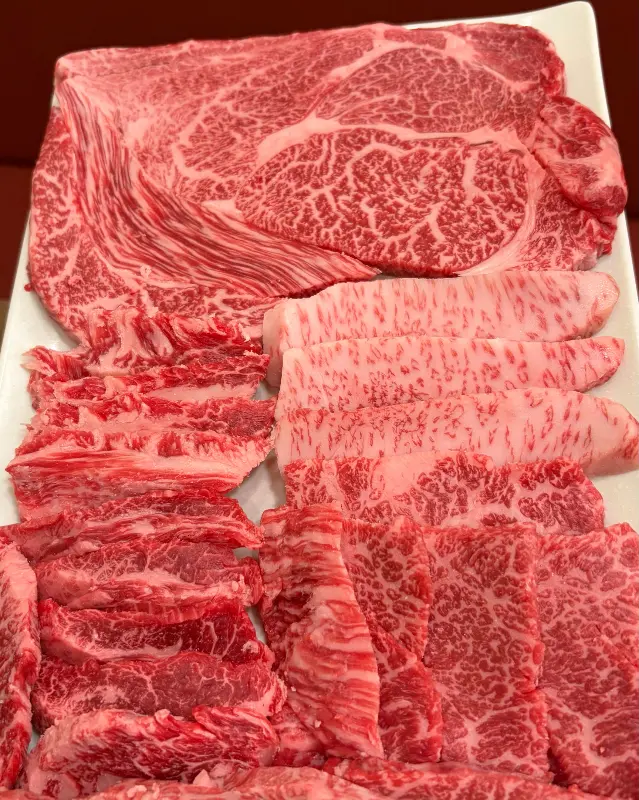 환상적인 마블링의 한우