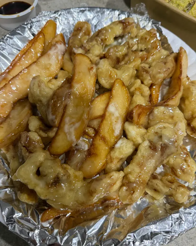 감자크림 탕수육의 고소한 향