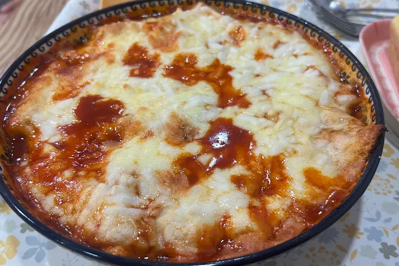 환상의 치즈 떡볶이 비주얼