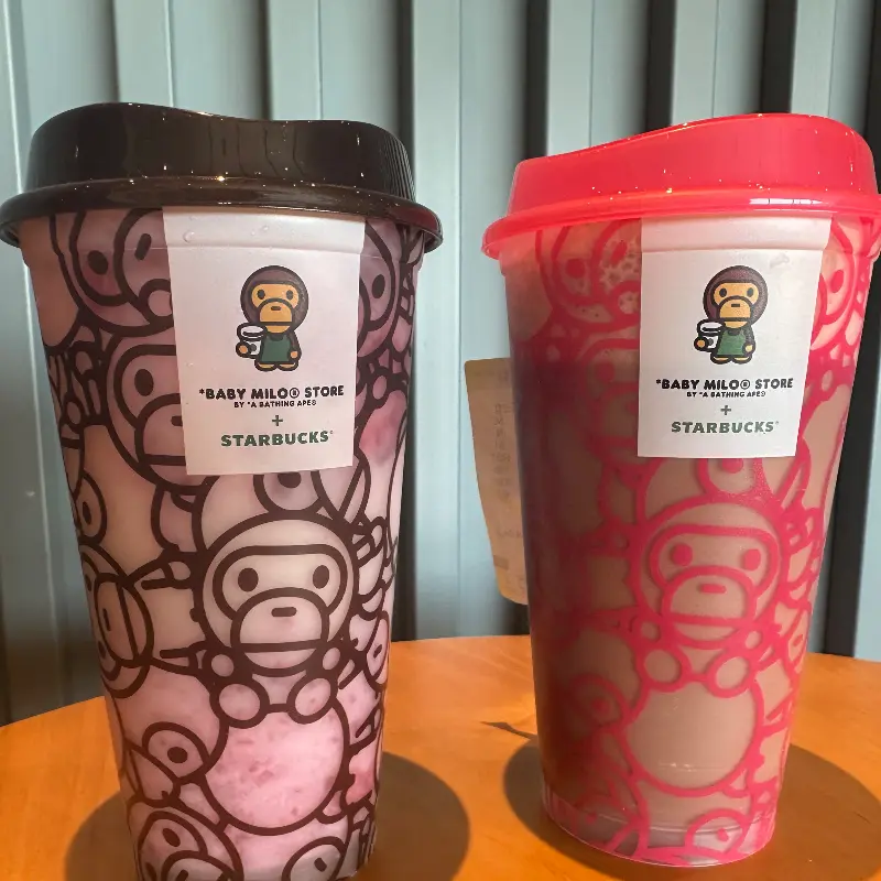 스타벅스x베이비 마일로 콜라보 리유저블 컵
