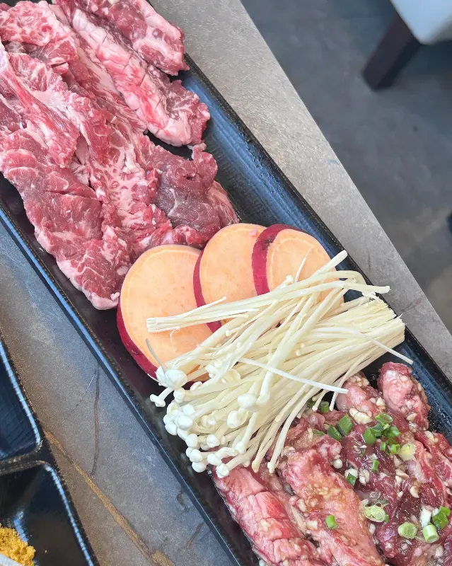 신선한 고기의 마블링