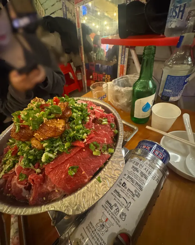 차돌 사시미 한 상 차림