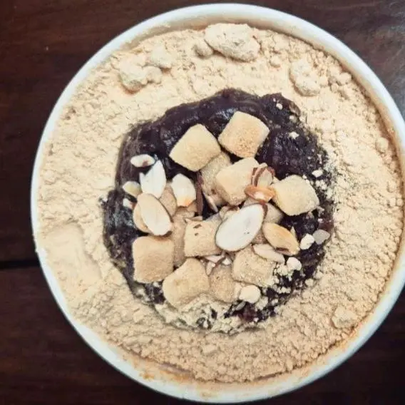 인절미 설빙의 클로즈업 샷