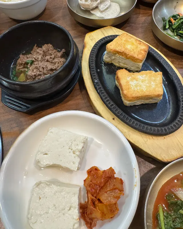 두부김치와 불고기